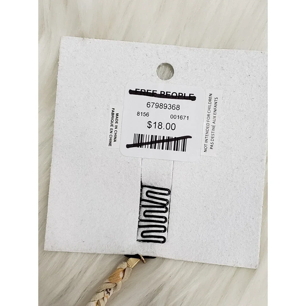 Free People FRANKIE FAUX LEATHER Hair Braid In Extension Accessory festival boho